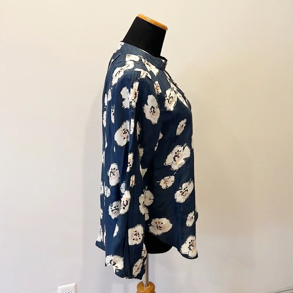 NWT Apiece Apart Floral Bravo Pintuck Blouse - Picture 4 of 13